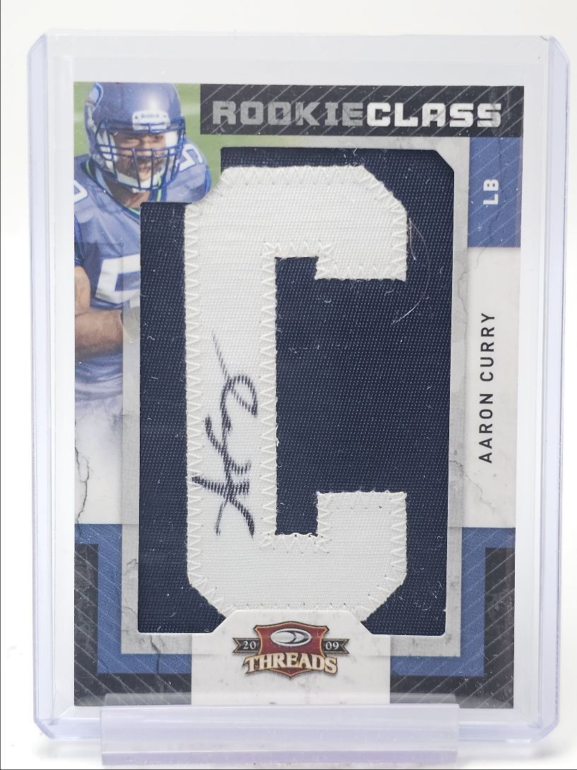 Aaron Curry Donruss Threads #201 Autograph Patch