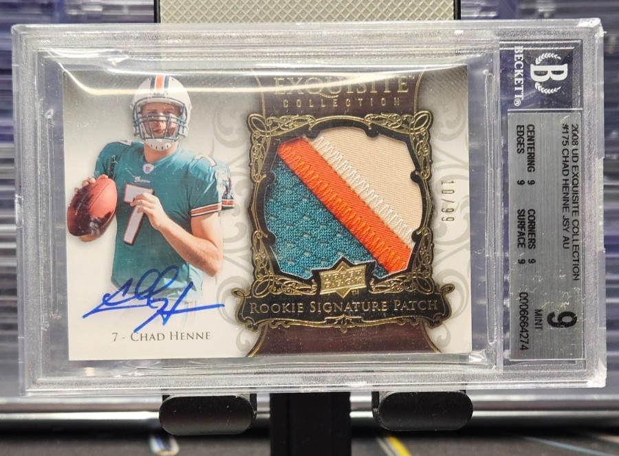 Chad Henne UD Exquisite Collection #175 Autograph Patch