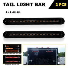 2x Drl Led Light Bar Brake Flowing Turn Signal Stop Tail Strip Sequential Truck