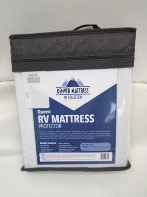 Queen Mattress Protector Cover RV Denver 656572 ADJUSTABLE WHITE Water Resistent