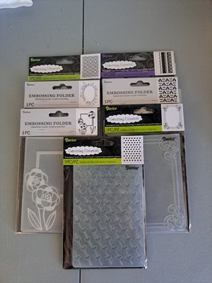 Darice, LOT OF 7 Embossing Folders. New!!!!