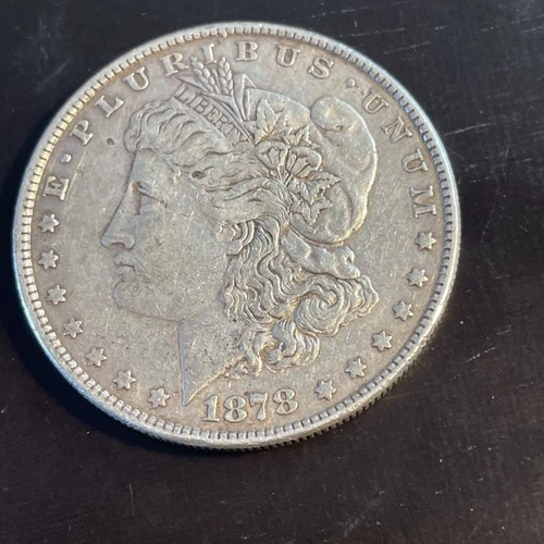 1878  $1 Morgan Silver Dollar Extra Fine XF. This Is  Your Actual Coin