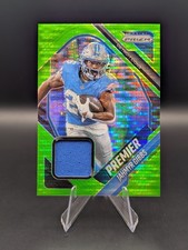 2025 Panini Prizm - Premier Jerseys Jahmyr Gibbs #PJY-JGB Neon Green Pulsar...