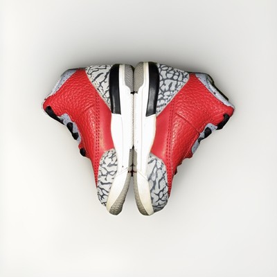 Nike Air Jordan 3 Retro TD Size US 4C CQ0489-600 Unite Red Fire Cement Toddler