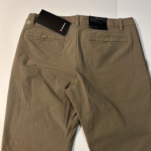 Pantalón ajustado Lululemon ABC para hombre 34x 32L algodón elástico VersaTwill Nomad NOMD - Imagen 6 de 9