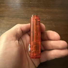 OEM Sega Dreamcast VMU Memory Unit - HKT-7000 - Clear Red - New Batteries!