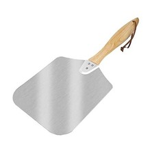 Kitchen Supply Aluminum Pizza Peel with Wooden Handle 14-Inch x 16 14" x 16"