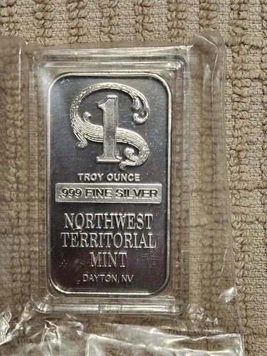 NEW Northwest Territorial Mint SilverTowne Prospector 1 oz Bullion Bar Sealed