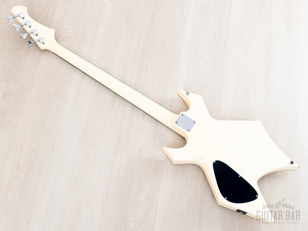 1985 B.C. Rich Warlock Bass NJ Series White Nikki Sixx w/ Active
