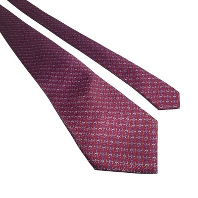 Bijoux Terner Mens Silk Red Blue Office Work Necktie Hand Made Accessory Gift