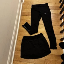 Lot of 2: Nike Calf Zip Pants And Oiselle Skort Athletic Bottoms- xs/s Free ship