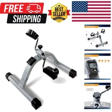 Under Desk Mini Pedal Leg and Arm Exercise Cycle with Adjustable Magnetic Res...