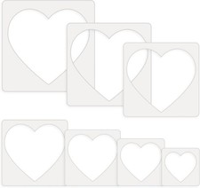 14 Pieces Large Stencil for Painting on Wood Plastic 5 Point Stencil...
