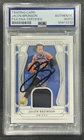 Jalen Brunson 2024-25 Panini National Treasures Material GU /99 PSA/DNA Auto