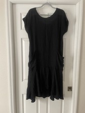 Free People Tunic House Dress Black S (Oversized)Boho Flowy Minimalist Beach