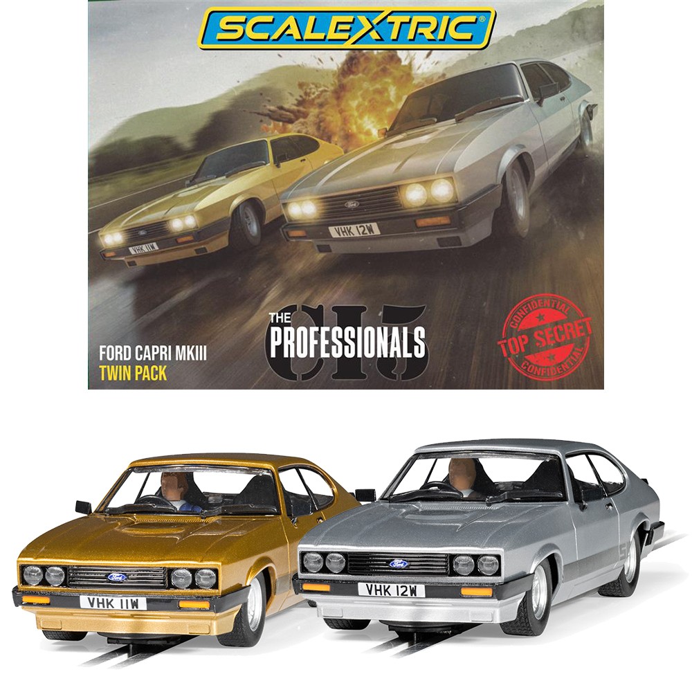 Scalextric C4642 The Professionals Capri Twin Pack Car Street & Rally Slot Cars - Image 2