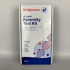 1 WALGREENS AT HOME PATERNITY TEST KIT TEST RUNS X2 NO LAB FEES & FREE SHIPPING!