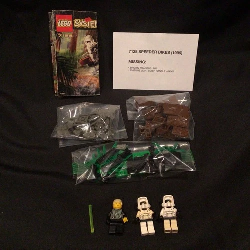 Vintage LEGO Star Wars Set 7128  Speeder Bikes (1999) - NOT COMPLETE