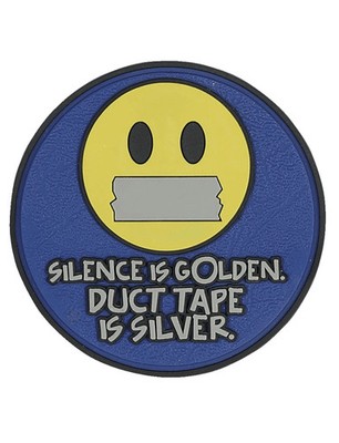 5ive Star Gear Silence is Golden Duct Tape is Silver PVC Morale Patch | 6699