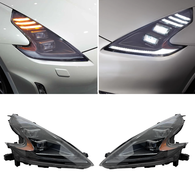 Full LED W/DRL Headlight Right&Left For Nissan 370Z Fairlady Z34