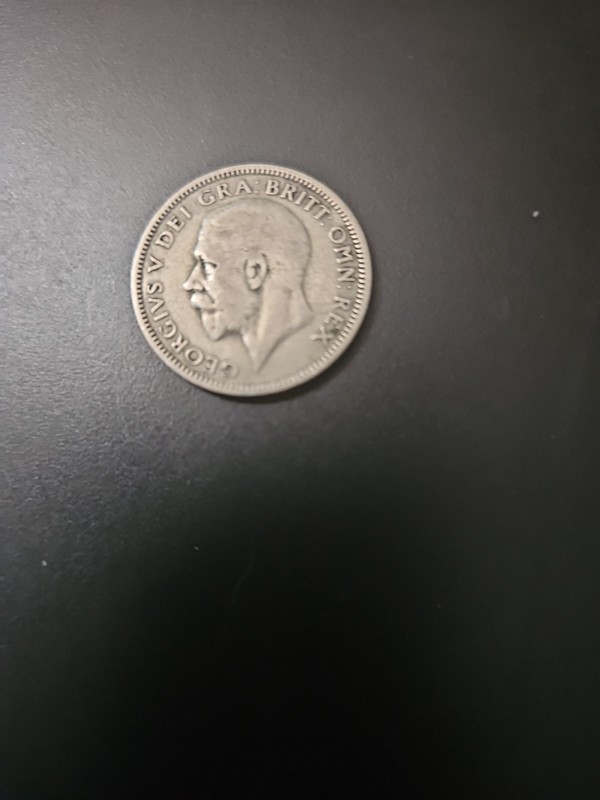 One Shilling  Coin 1936 British Coin 50% Silver