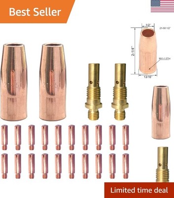 Efficient 0.035'' Mig Accessories: Contact Tips, Nozzles & Diffusers for Welders