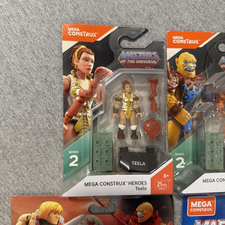 Mega Construx Heroes 宇宙大师 野兽人、Teela、Skeletor 套装 — 第 2/4 张图片