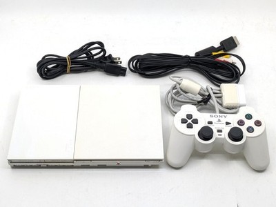 ps2小型タイプ　ホワイト Sony PS2 Slim Ceramic White SCPH-90000C NTSC-J Console Tested w