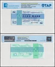 German Democratic Republic 10 Mark, 1979, P-FX4, UNC, Authenticated