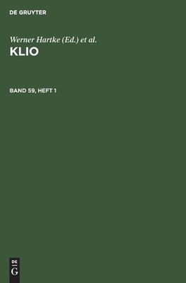 Klio. Band 59, Heft 1 (Hardback)