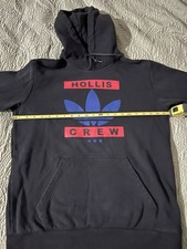 Adidas Run DMC Hoodie Sweater Hooded Sweatshirt Mens Medium Hollis Originals