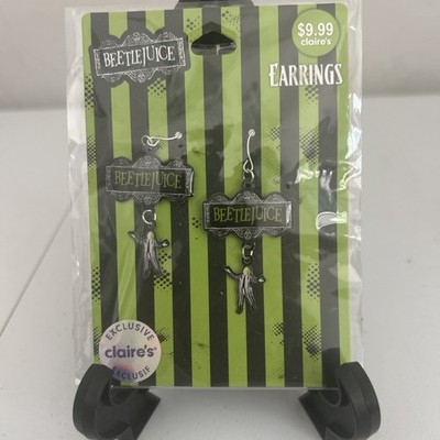 Beetlejuice Dangling Earrings/Claire s Exclusive