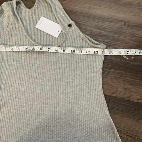 LOVERS + FRIENDS One Shoulder Top Ribbed Asymmetrical Cutout Long Sleeves XS NWT - Picture 8 of 9
