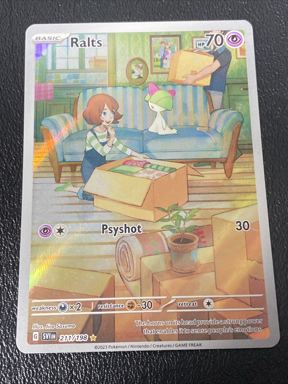 Pokemon TCG Ralts 211/198 Scarlet & Violet Base Illustration NM