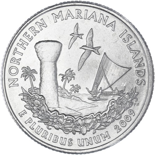2009 D Territorial Quarter Northern Mariana Islands Satin Finish See Pics A706 - Picture 1 of 3
