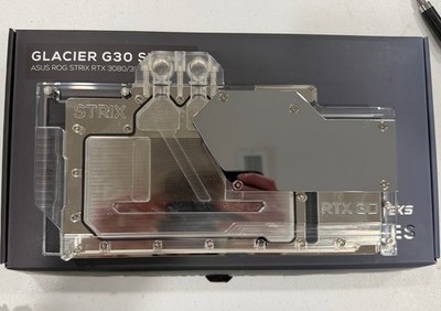 Phanteks G30 Glacier GPU Water Block for Strix 3090/3080 + Unused Back Plate
