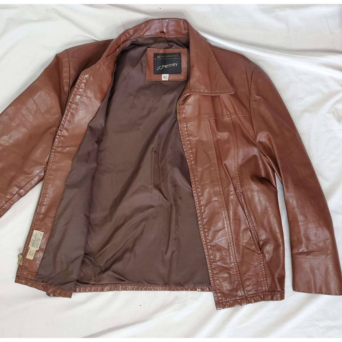 1970's Vintage Jc Penny Leather Waist Jacket 40. | eBay 1970's Vintage Jc Penny Leather Waist Jacket 40. | eBay