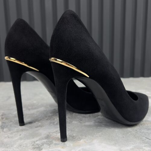 Louis Vuitton Eyeline Pump tacco alto nero scamosciato 10 US o 40 EUR - Foto 16 di 23