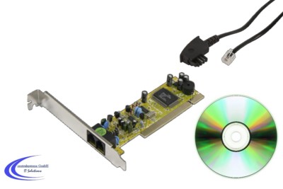Modem V 90 V92 56k intern PCI Karte für Computer / PC - Internet Telefon
