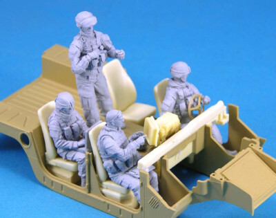 Legend Production, LF0129, US Vehicle Crew Set (4 Figuren) , 1:35