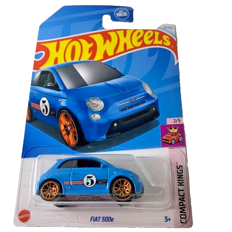 HOT WHEELS 2024 FIAT 500e LIGHT BLUE 22/250 HTD03 PHIL RIEHLMAN