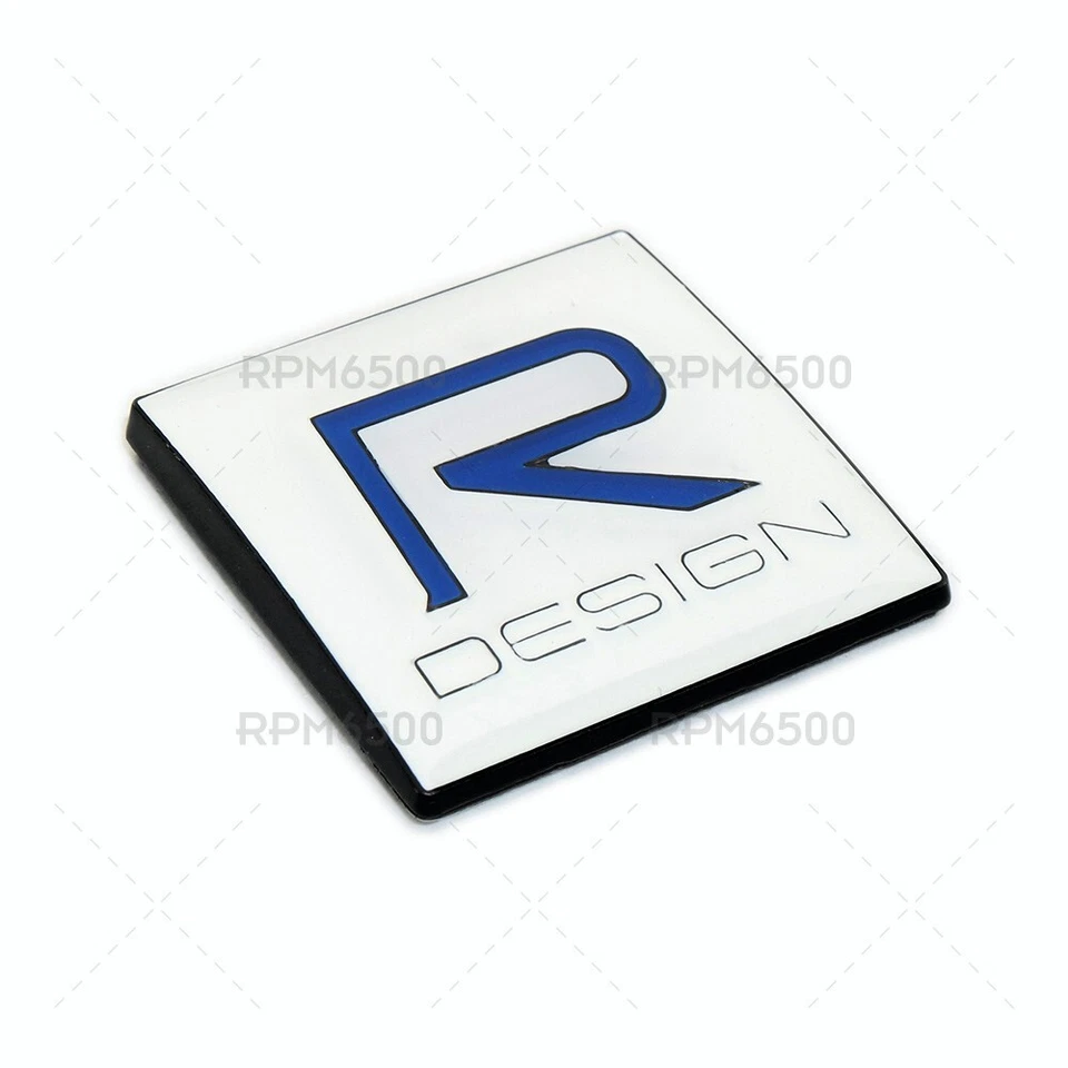 For VOLVO Rear Truck R-design Nameplate Logo Marker Emblem Badge Sport Black — 第 2/4 张图片