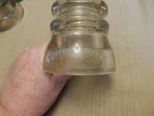 VINTAGE Whitall Tatum Co. No.1 Glass Insulator - #1-41 - MADE IN USA - 4 1/2"