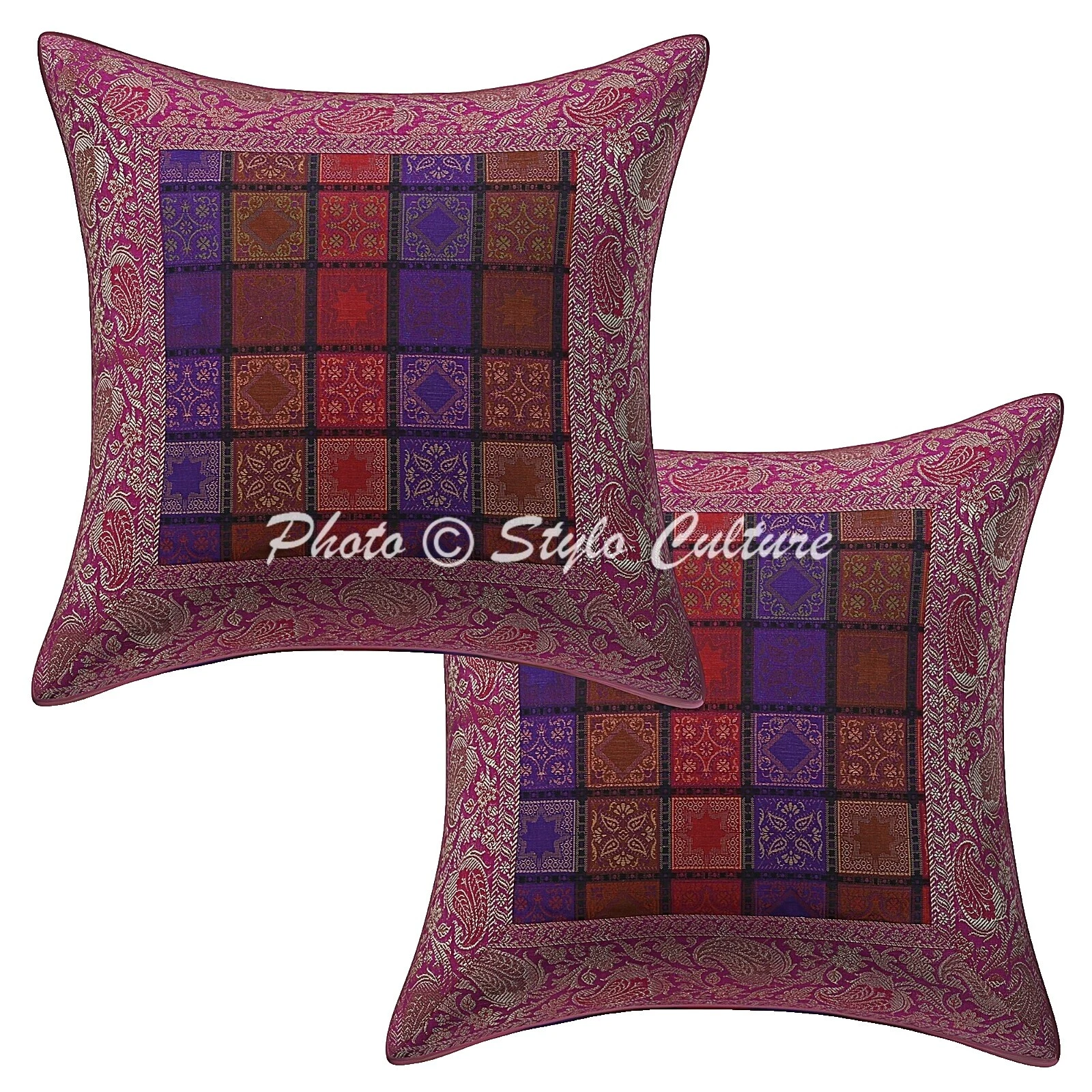 Almofadas para Decoração Residencial Handmade Geométrico Brocado