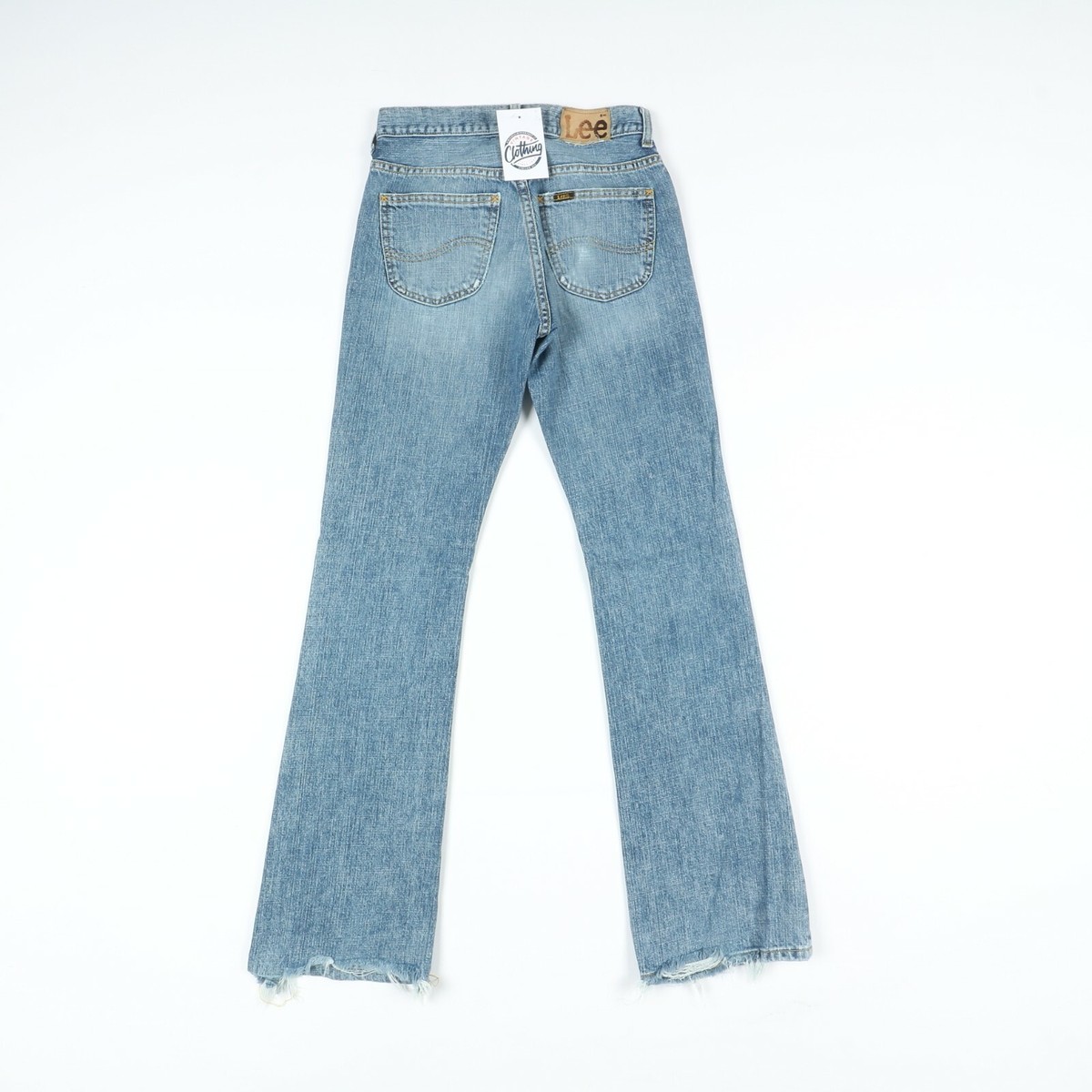 Lee Bootcut Usato Uomo Vita Alta Jeans Denim