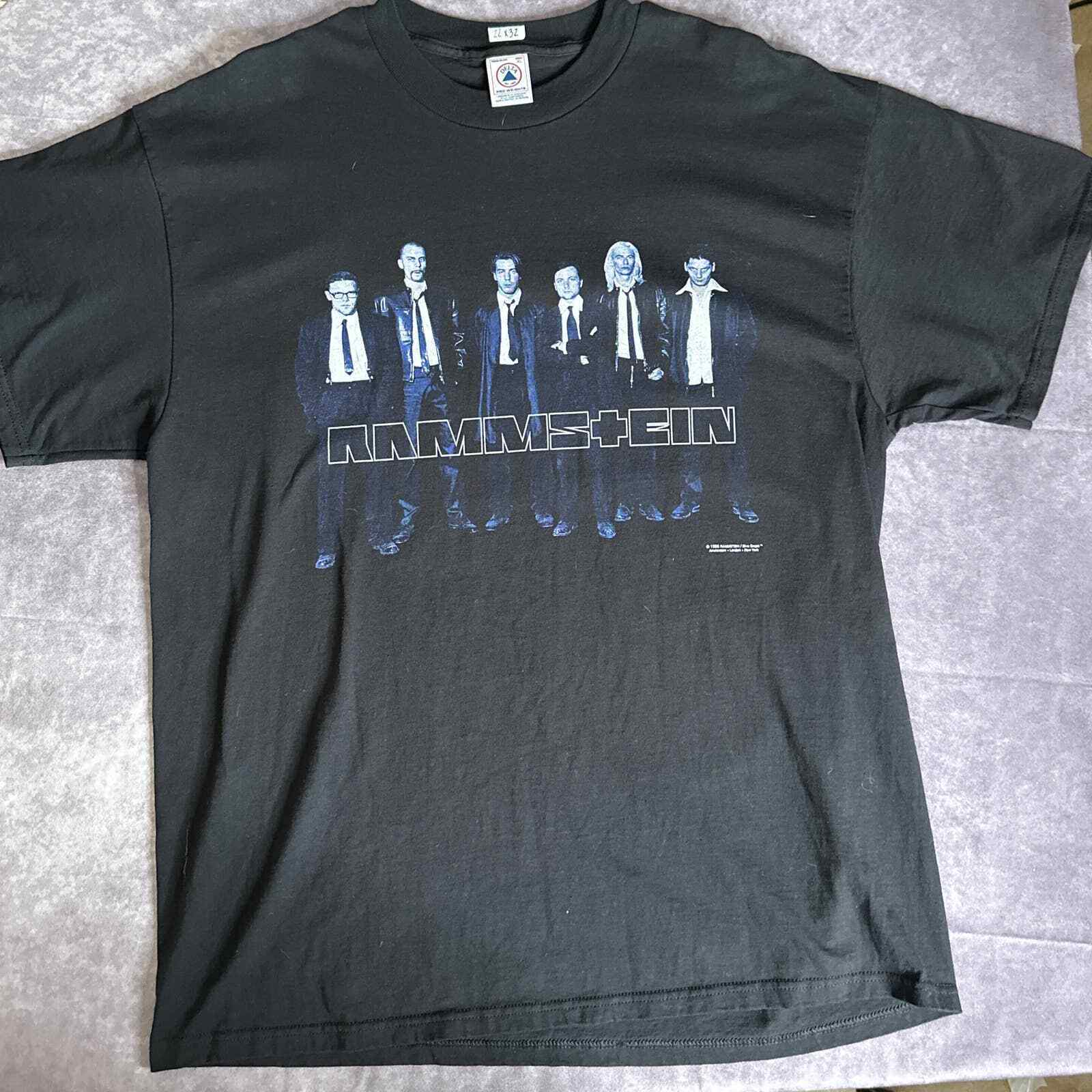 Vintage 1998 Rammstein Double Stitch T-Shirt - image 1