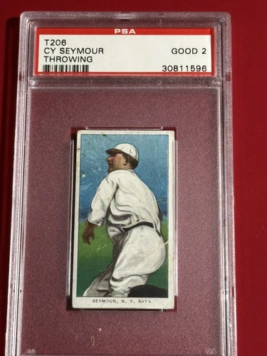 T206 Cy Seymour PSA 2 Giants Polar Bear