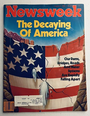 AUG 2 1982 Newsweek vintage magazine - Decaying of America | eBay