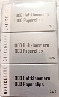 3000 Office-Line Heftklammern 24/6 Tackerklammern Klammern neu OVP