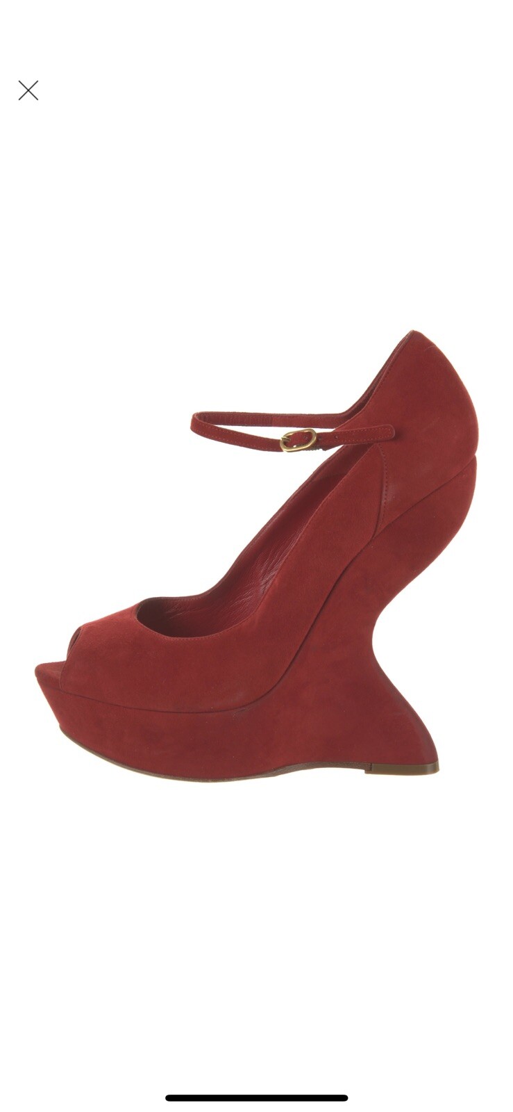red suede alexander mcqueen